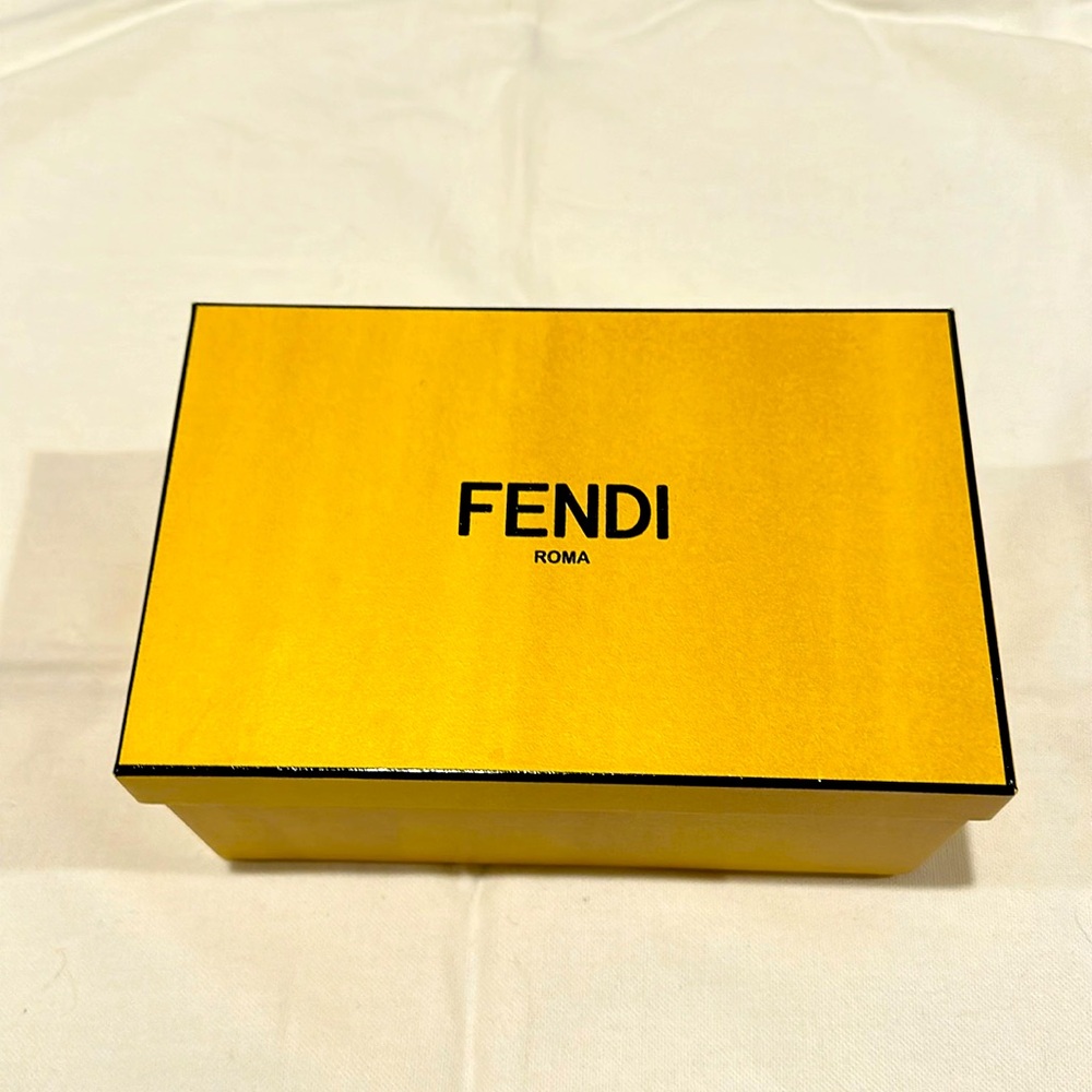 FENDI storage box with dust bag  L8xW5xH4